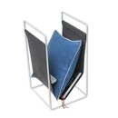 Aufbewahrungskorb L, Metall: weiss Filz: grau