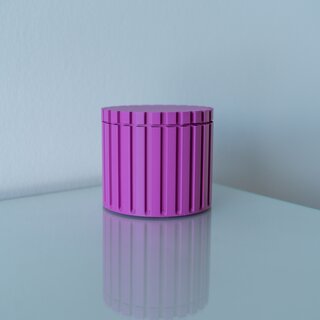 Aufbewahrungsbox - rund pink