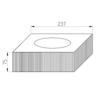 Papierboxabdeckung - eckig