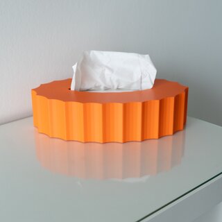 Papierboxabdeckung - oval