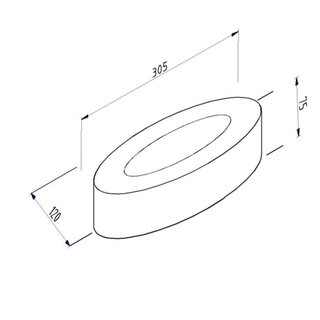 Papierboxabdeckung - oval